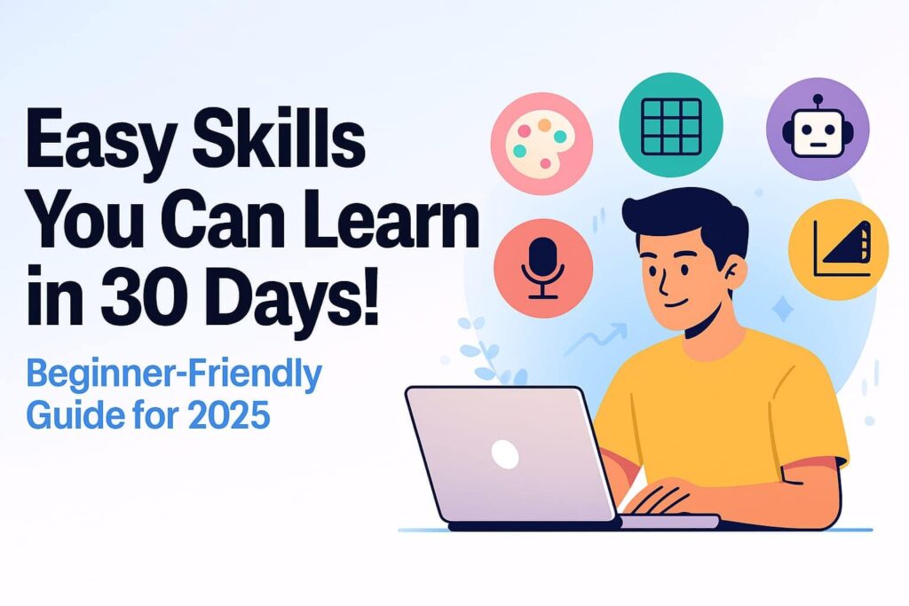 best easy skills you can learn in 30 days.