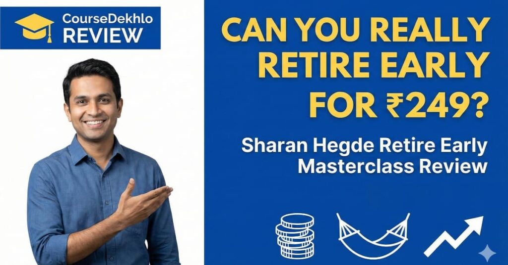 CourseDekhlo Review: Sharan Hegde Retire Early Masterclass for ₹249.