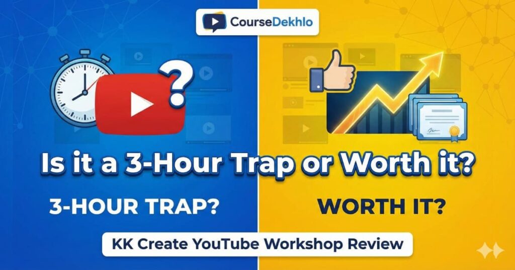 KK Create Start YouTube the Right Way Workshop Review | CourseDekhlo