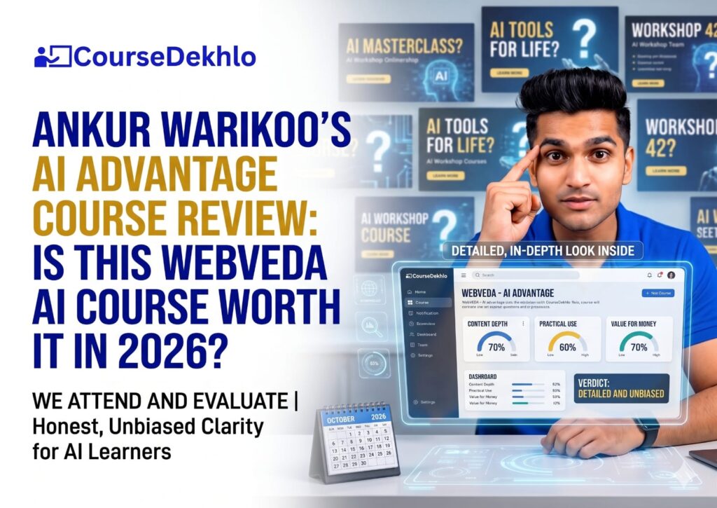 Ankur Warikoo AI Advantage Course Review featured image for WebVeda AI course by CourseDekhlo in 2026