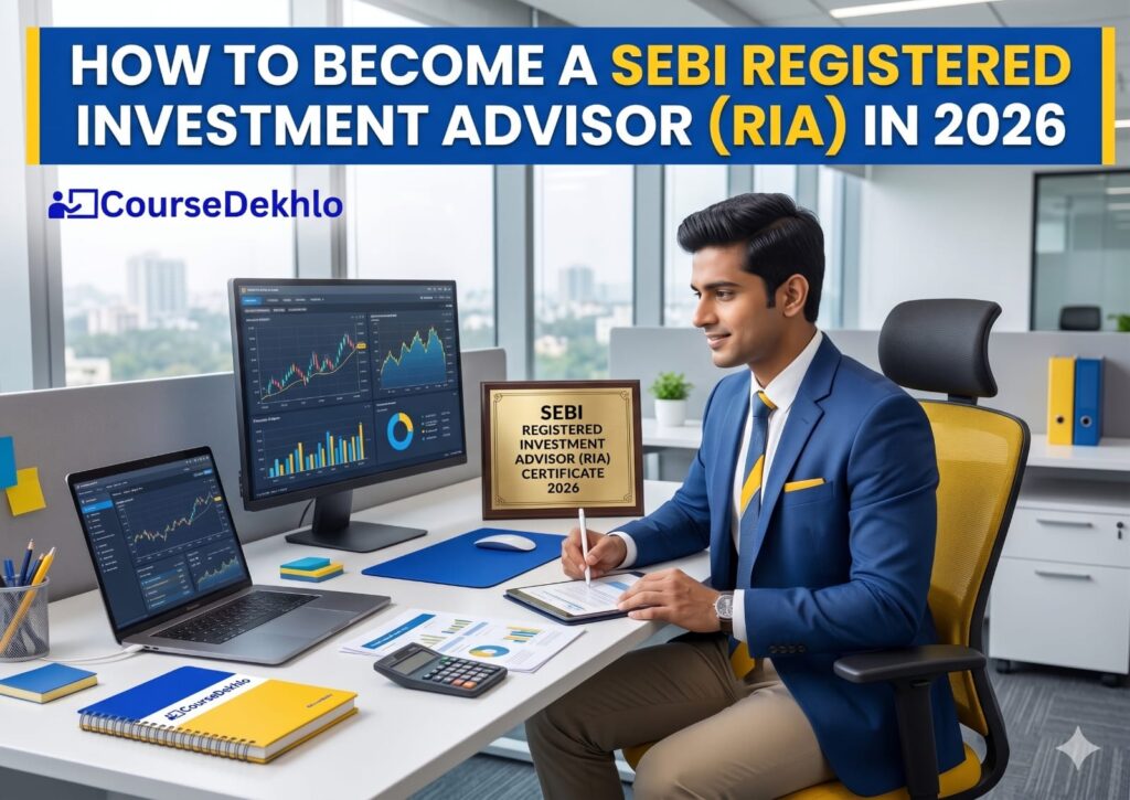 A simple step-by-step guide explaining how to become a SEBI Registered Investment Advisor (RIA) in India in 2026, including eligibility, NISM certification, and career opportunities.