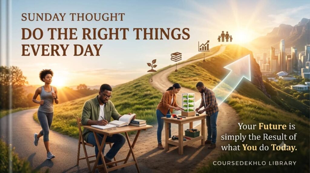 Do the right things every day and build a better future